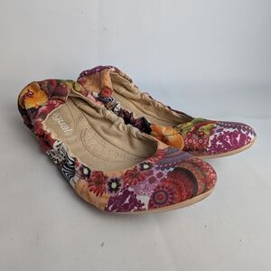 DESIGUAL Colorful Flat Ballet Women Shoes Size 37 = 6.5, 7 US Boho Almond Tip